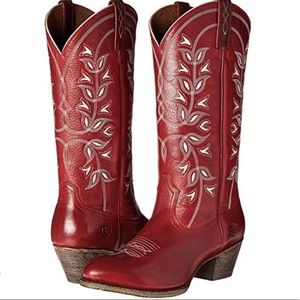 ARIAT Dessert Holly Western Cowboy Boots 7.5 Red